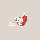 Spicy Book Sticker