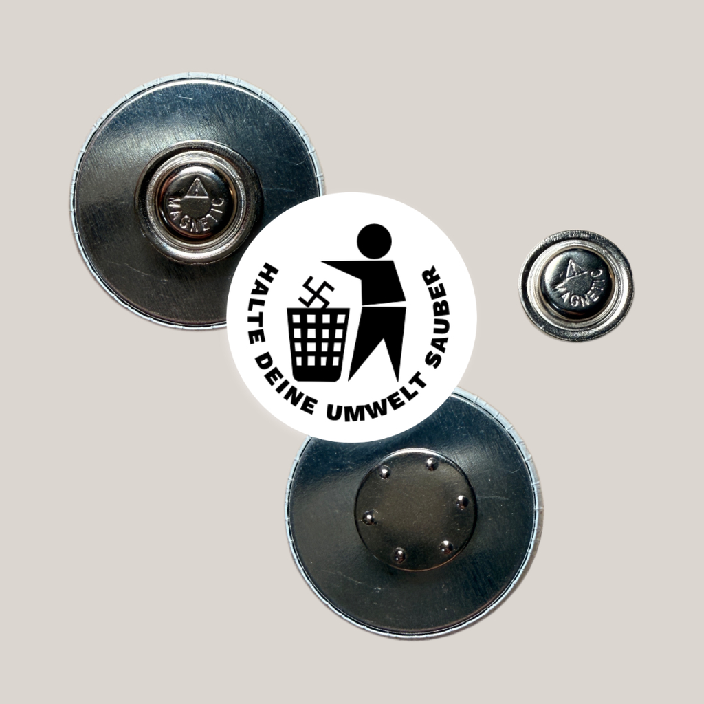 Halte deine Umwelt sauber Kreuz (25mm)