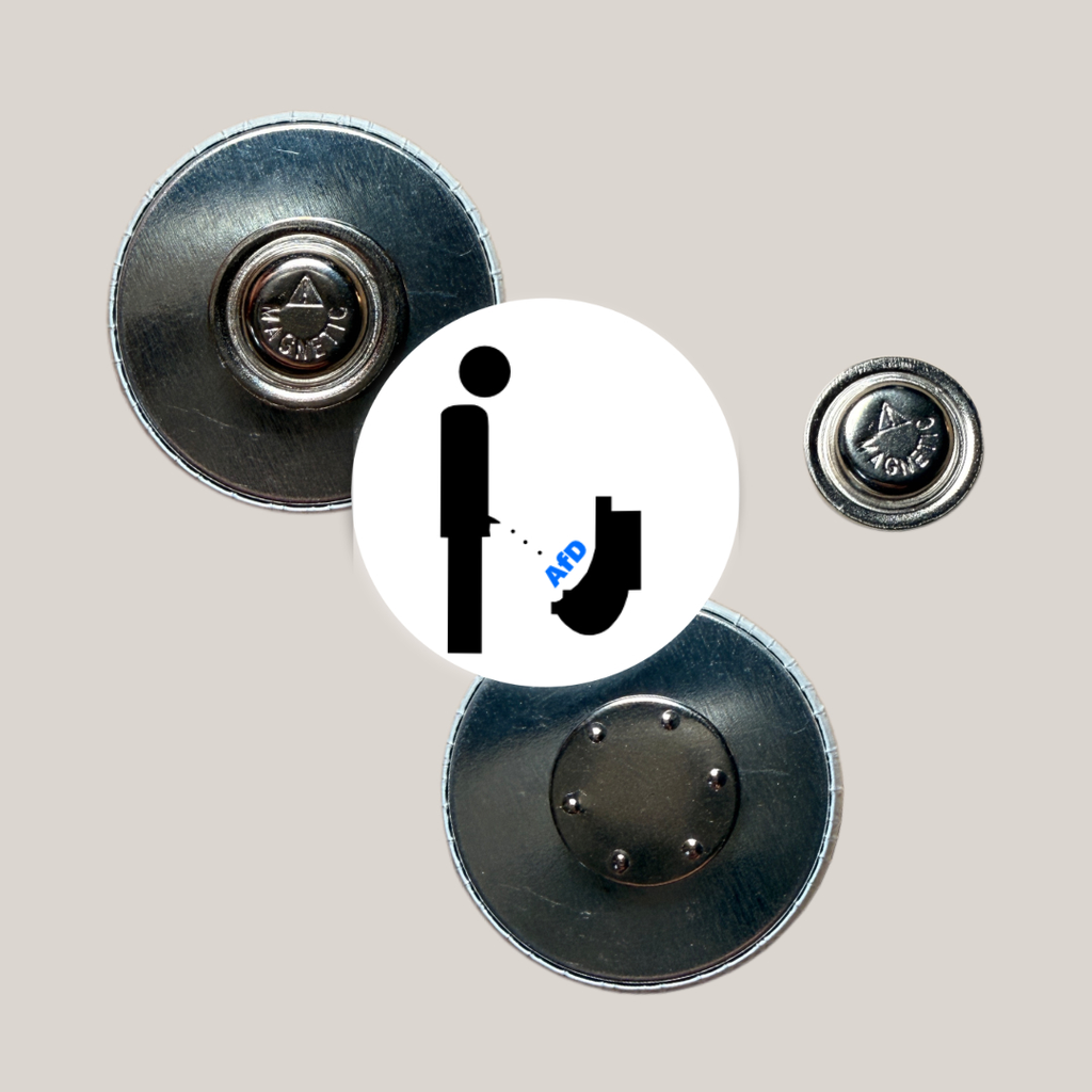 Toilette gegen rechts AFD (25mm)