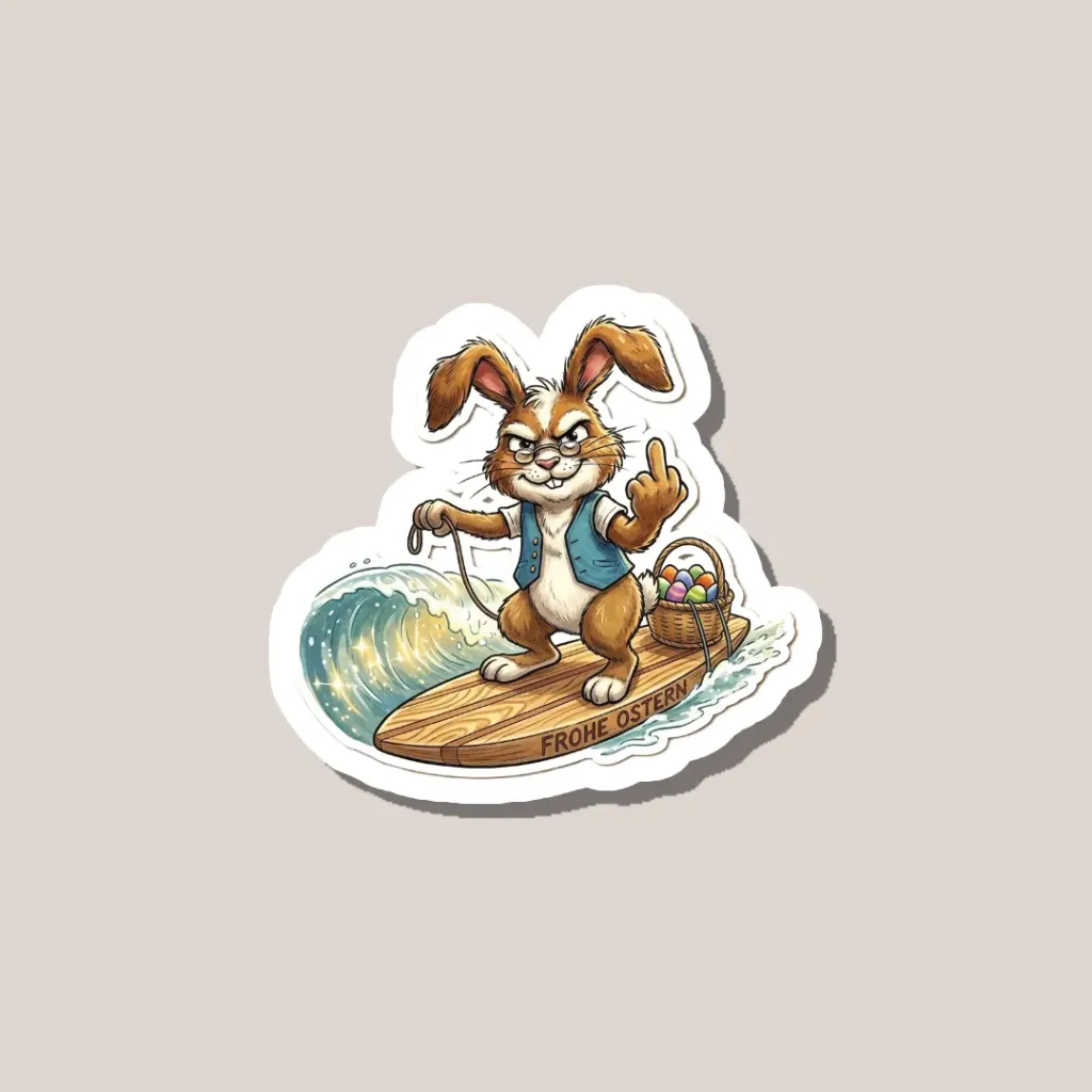 Surferbunny (Vinyl matt)