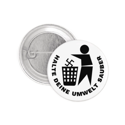 Halte deine Umwelt sauber Button