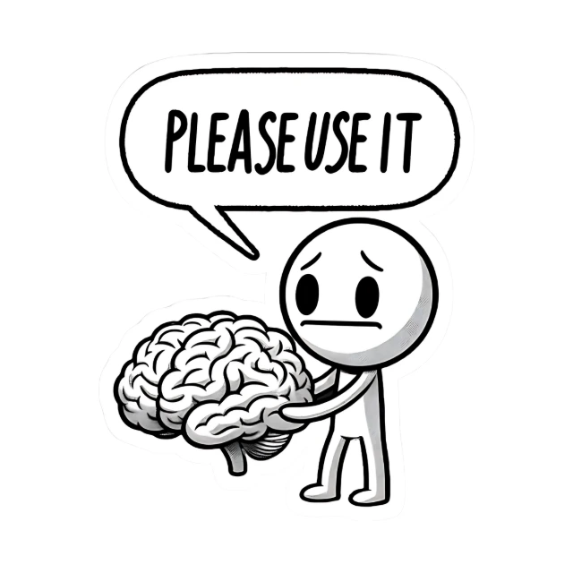 Please Use It Sticker